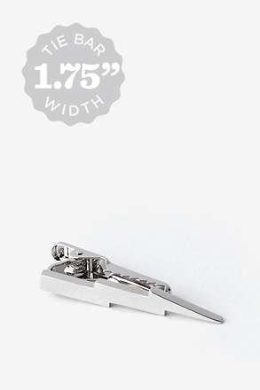 Lighting Bolt Silver Tie Bar