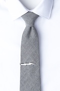 Lighting Bolt Silver Tie Bar Photo (2)