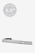 Lines with Recessed Center Silver Tie Bar Photo (0)