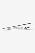 Lines with Recessed Center Silver Tie Bar Photo (1)
