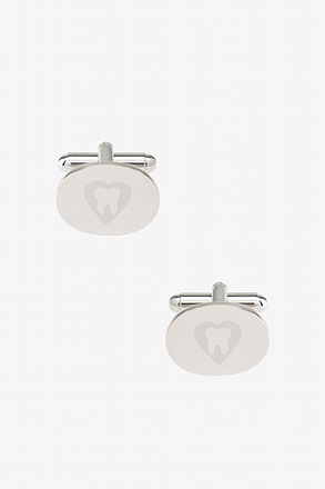 _Molar Love Silver Cufflinks_