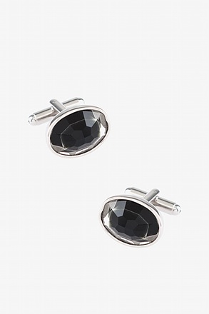 Peak Oval Silver Cufflinks  _Peak Oval Silver Cufflinks_