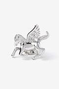 Pegasus Silver Lapel Pin Photo (0)