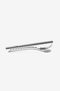 Polished with Jet Diamond Shape Silver Tie Bar Photo (2)