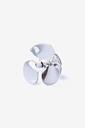 Propeller Silver Lapel Pin Photo (0)