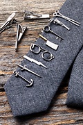 Scissors Silver Tie Bar Photo (1)