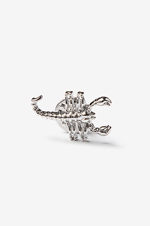 Scorpion Silver Lapel Pin