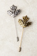 Silver Leaf Lapel Pin Photo (2)