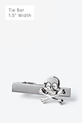 Skull Silver Tie Bar Photo (0)