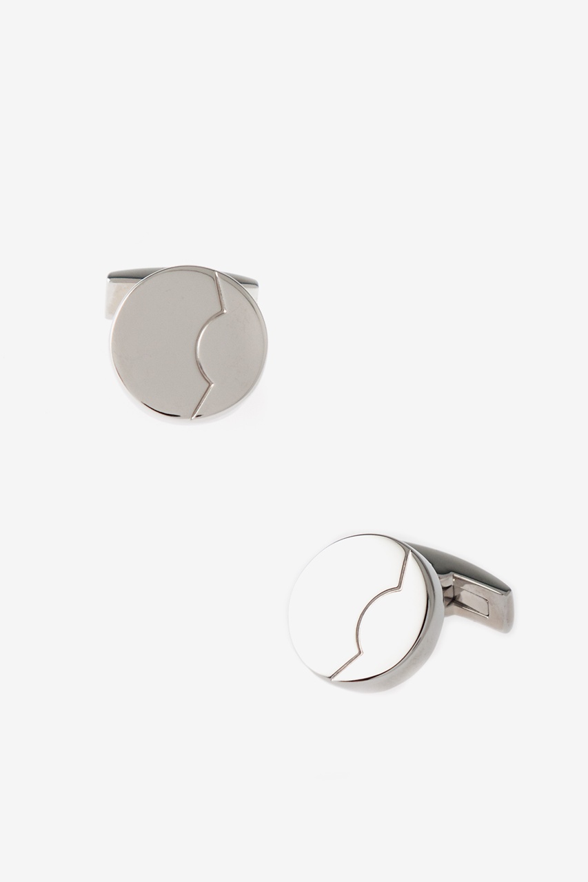 Solid Fault Silver Cufflinks Photo (0)