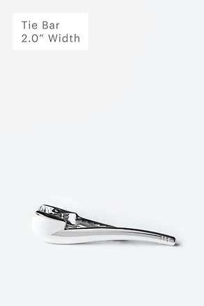 Tobacco Pipe Silver Tie Bar