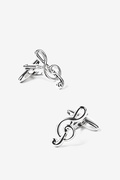 Treble Clef Silver Cufflinks Photo (0)