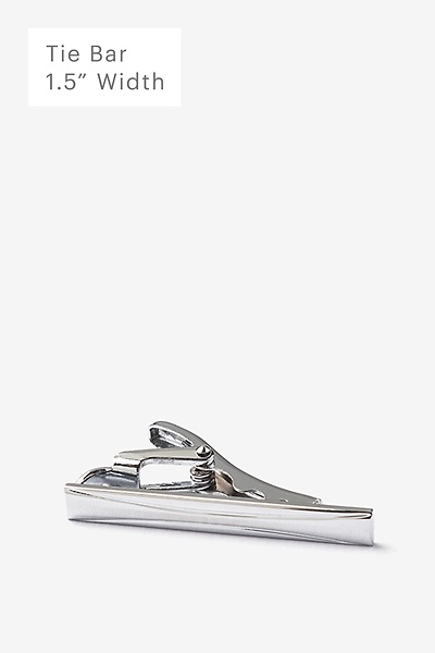 Silver Metal Tristam Tie Bar