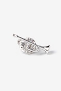 Trumpet Silver Lapel Pin Photo (0)