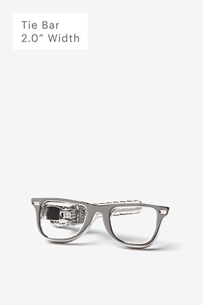 _Wayfarer Eyeglasses Silver Tie Bar_