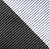 Silver Microfiber Silver & Black Stripe