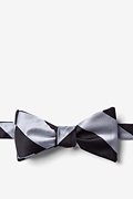 Silver Microfiber Silver & Black Stripe