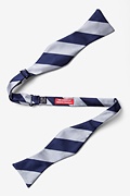Silver & Navy Stripe