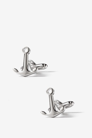 Ships Anchor Silver Cufflinks