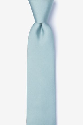 Silver Sage Skinny Tie