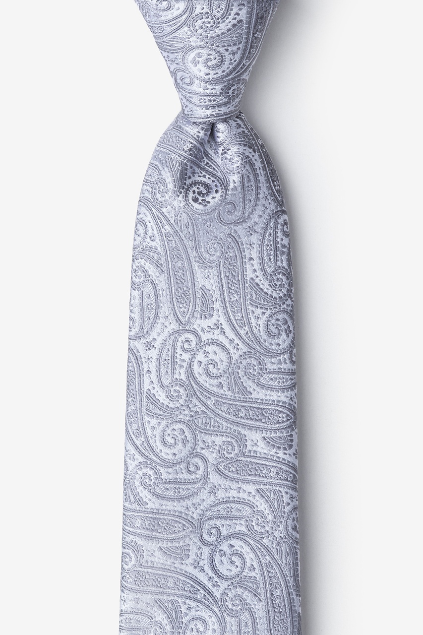 Silver Silk Buta | Wild Attire, Inc.