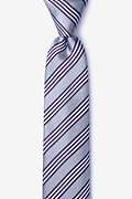 Clare Silver Skinny Tie Photo (0)