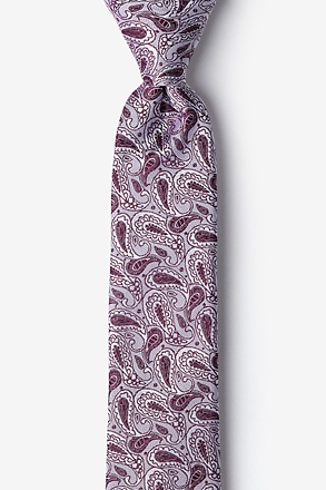 Grande Silver Skinny Tie