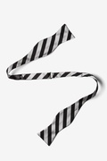 Reggimento Silver Self-Tie Bow Tie Photo (1)