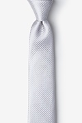 Rene Silver Skinny Tie Photo (0)