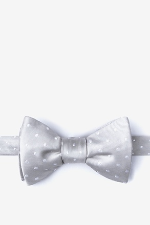_Richards Silver Self-Tie Bow Tie_