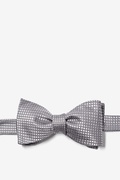 Silver Revitalize Self-Tie Bow Tie Photo (0)