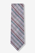 Verona Plaid Silver Tie Photo (0)
