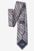 Verona Plaid Silver Tie Photo (1)