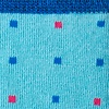 Sky Blue Carded Cotton Long Beach Dots