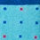 Sky Blue Carded Cotton Long Beach Dots Medium-Large Sock