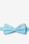 Chamberlain Check Sky Blue Pre-Tied Bow Tie Photo (0)