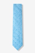 Sky Blue Churchill Skinny Tie Photo (1)