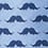 Sky Blue Microfiber Mustache Repeat Extra Long Tie