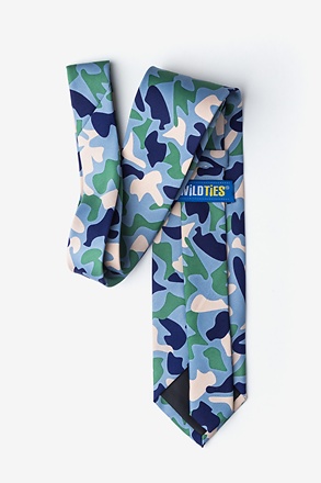 Hunter Green Microfiber Street Camo Extra Long Tie