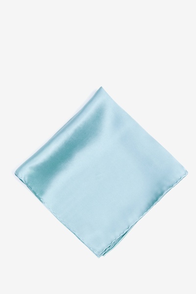 Sky Blue Silk Sky Blue Pocket Square