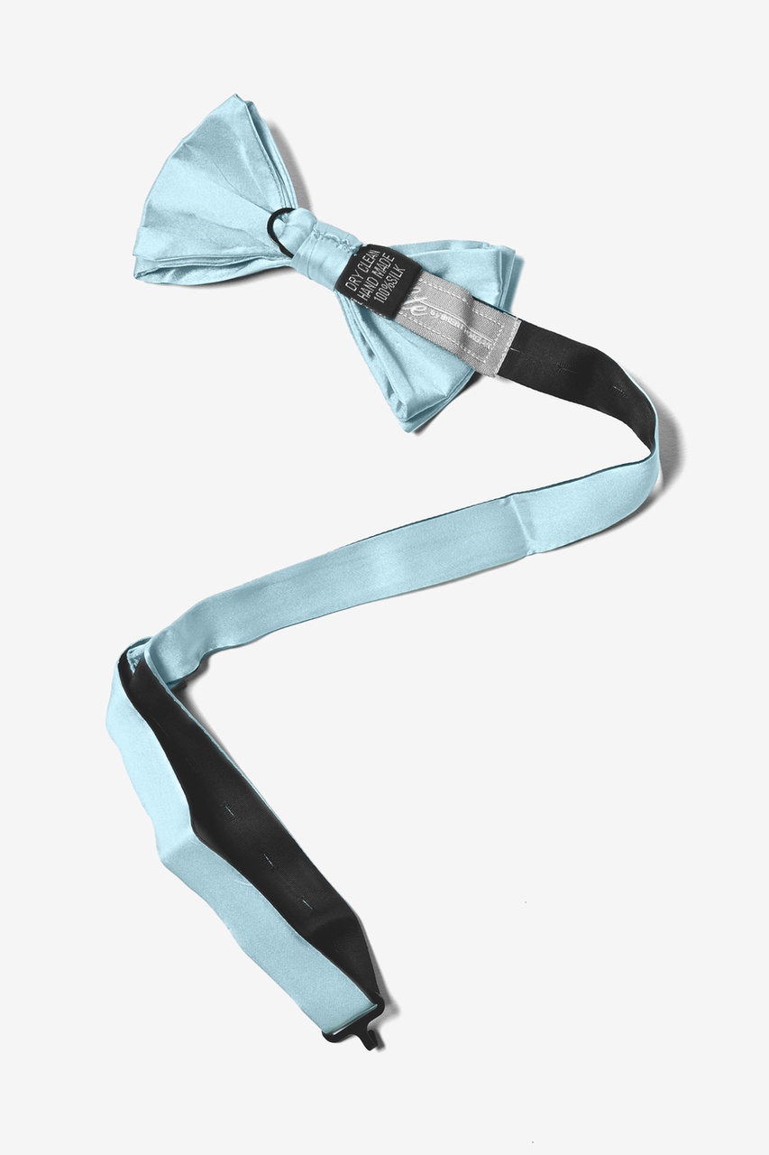 Sky Blue Silk Sky Blue Pre-Tied Bow Tie | Ties.com