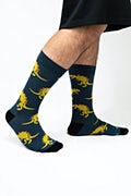 Tacosaurus Rex Slate Medium-Large Sock Photo (2)