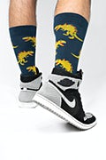 Tacosaurus Rex Slate Medium-Large Sock Photo (3)