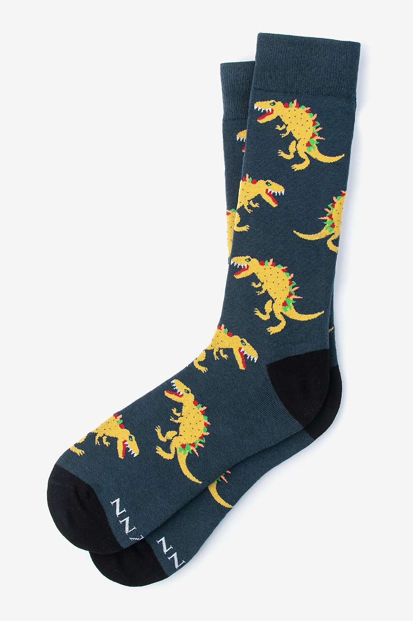Tacosaurus Rex Slate Sock Photo (0)