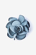 Blooming Flower Slate Lapel Pin Photo (0)