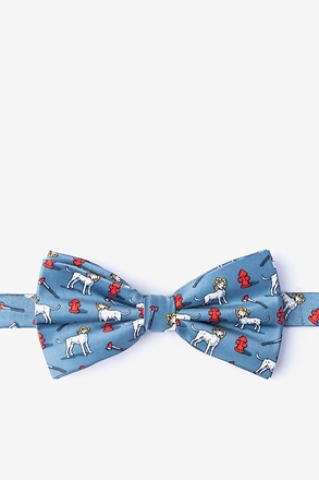 _Dalmatian Firefighter Slate Pre-Tied Bow Tie_