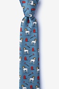 Dalmatian Firefighter Slate Skinny Tie Photo (0)