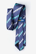 Ocean Waves Slate Extra Long Tie Photo (2)