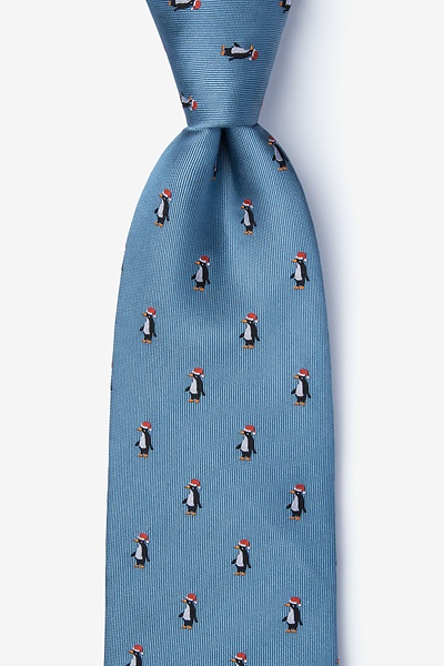 Men's Flightless Christmas Tie | Penguin Christmas Necktie | Ties.com