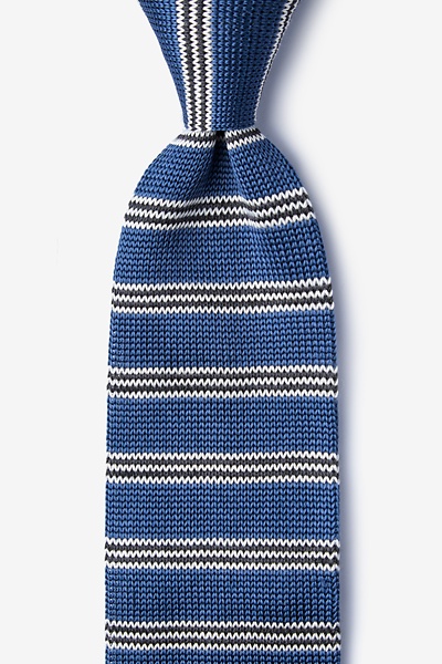 stripe knit tie